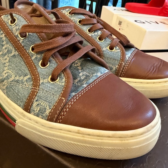 GUCCI GG Monogram Denim Sneakers w/ Box & Dust Bag - Size 39| us 9 - Picture 2 of 9